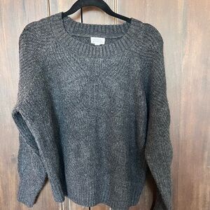 Market & Spruce Charcoal Knit Pullover